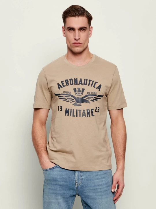Zdjęcie produktu Aeronautica Militare T-shirt | Regular Fit beżowy
