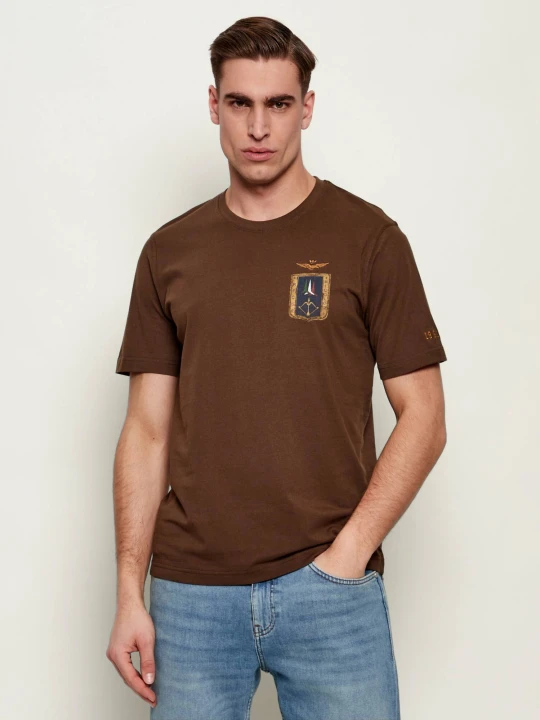 Zdjęcie produktu Aeronautica Militare T-shirt | Regular Fit brązowy