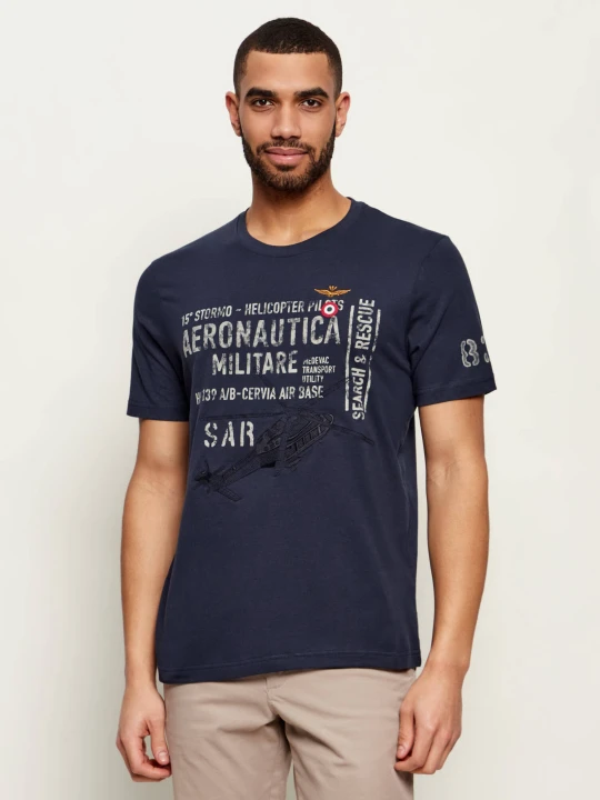Zdjęcie produktu Aeronautica Militare T-shirt | Regular Fit granatowy