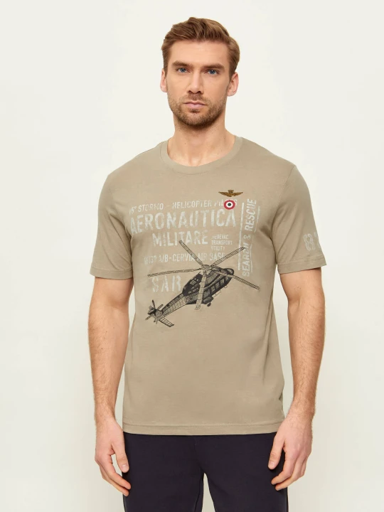 Zdjęcie produktu Aeronautica Militare T-shirt | Regular Fit beżowy