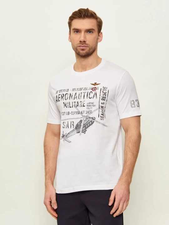 Zdjęcie produktu Aeronautica Militare T-shirt | Regular Fit biały