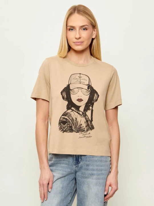 Zdjęcie produktu Aeronautica Militare T-shirt | Regular Fit beżowy