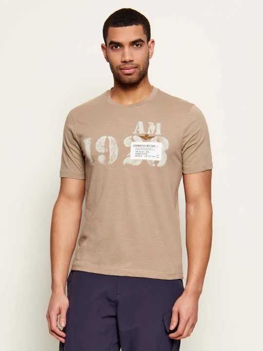 Zdjęcie produktu Aeronautica Militare T-shirt | Regular Fit beżowy