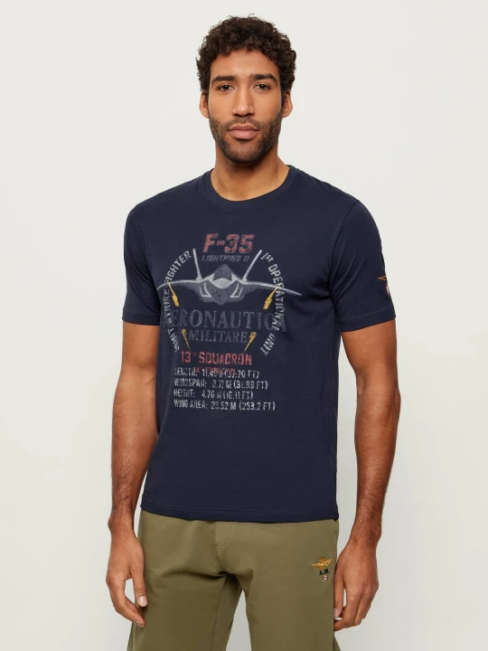 Zdjęcie produktu Aeronautica Militare T-shirt | Regular Fit granatowy