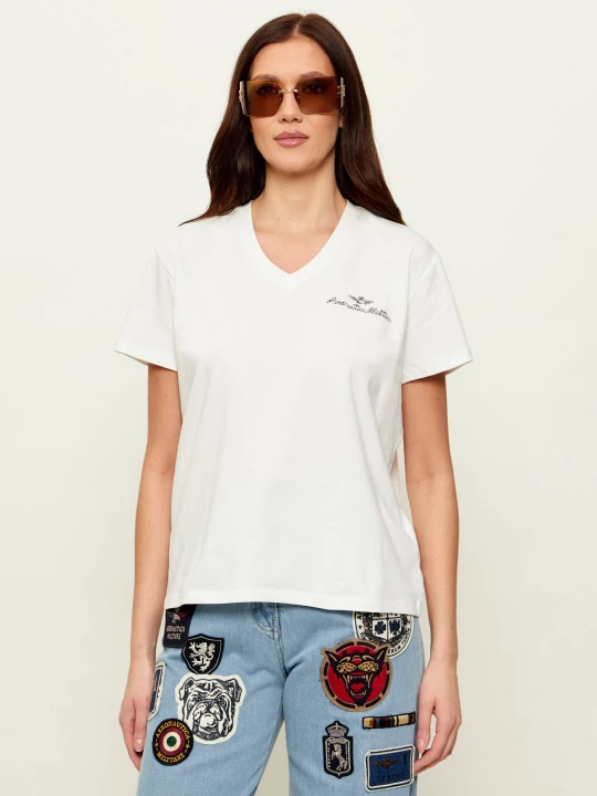Zdjęcie produktu Aeronautica Militare T-shirt | Regular Fit biały