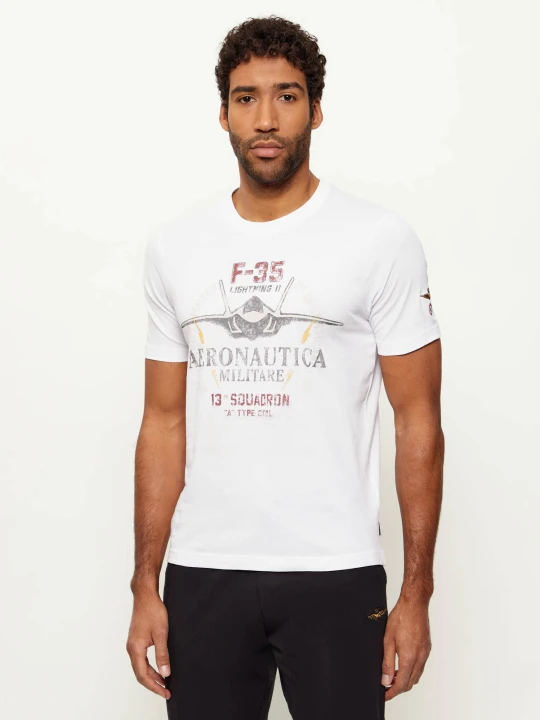 Zdjęcie produktu Aeronautica Militare T-shirt | Regular Fit biały