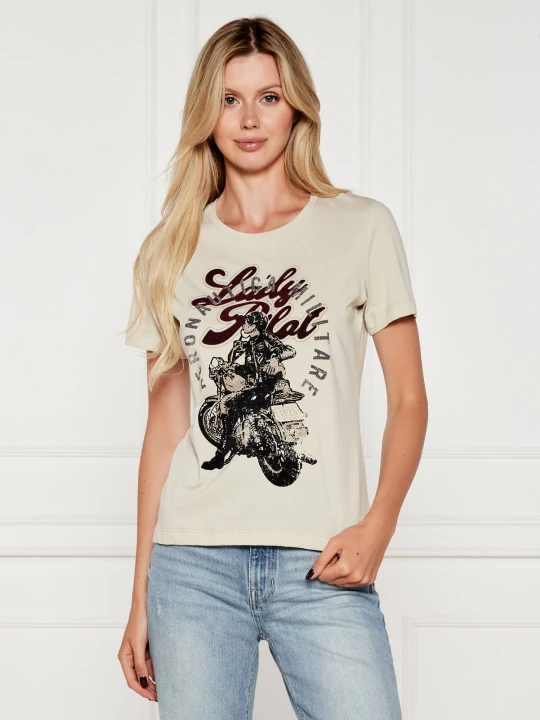 Zdjęcie produktu Aeronautica Militare T-shirt | Regular Fit beżowy