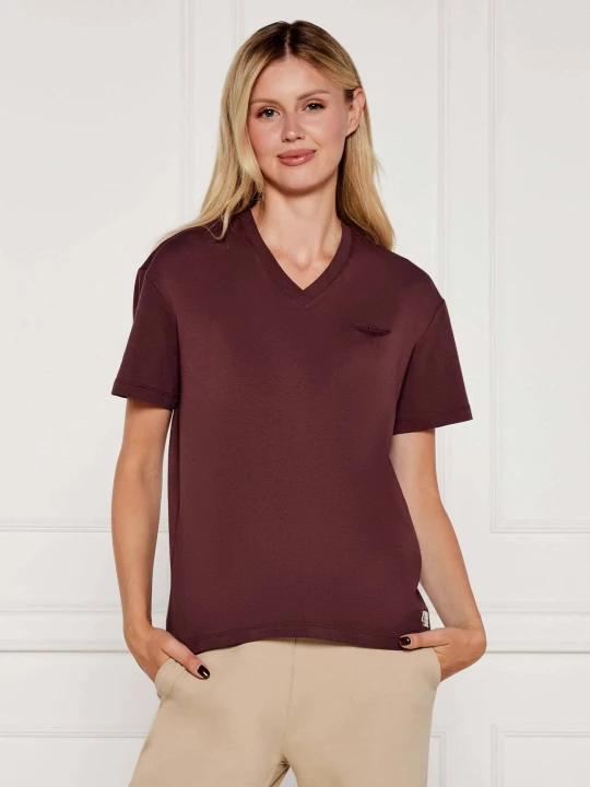 Zdjęcie produktu Aeronautica Militare T-shirt | Regular Fit bordowy