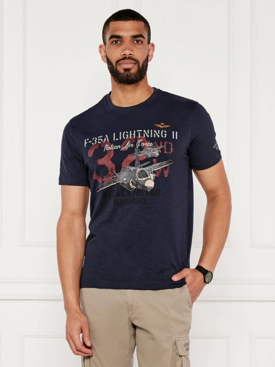 Zdjęcie produktu Aeronautica Militare T-shirt | Regular Fit granatowy