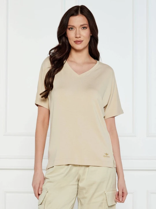Zdjęcie produktu Aeronautica Militare T-shirt | Regular Fit beżowy