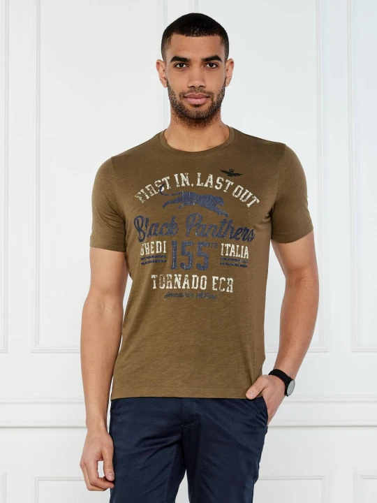 Zdjęcie produktu Aeronautica Militare T-shirt | Regular Fit oliwkowy