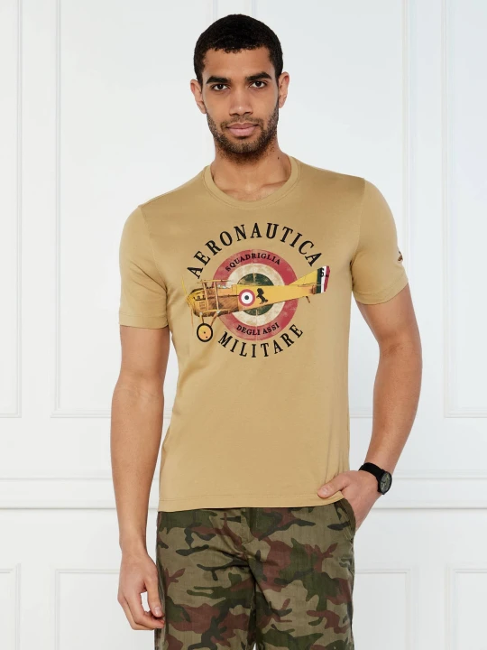 Zdjęcie produktu Aeronautica Militare T-shirt | Regular Fit beżowy
