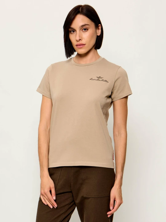 Zdjęcie produktu Aeronautica Militare T-shirt | Regular Fit beżowy