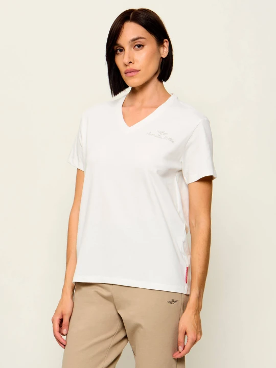 Zdjęcie produktu Aeronautica Militare T-shirt | Regular Fit biały