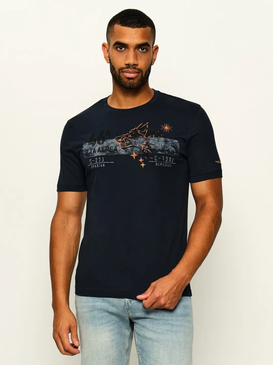 Zdjęcie produktu Aeronautica Militare T-shirt | Regular Fit granatowy