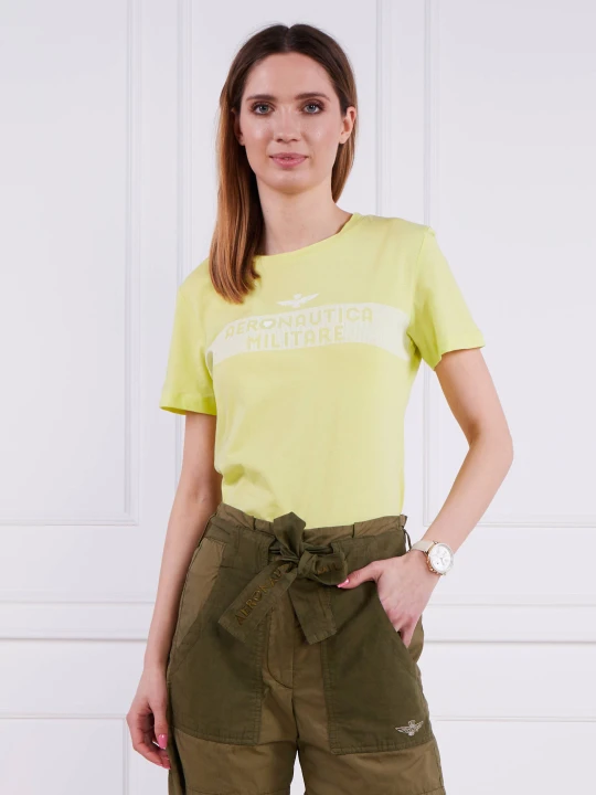 Zdjęcie produktu Aeronautica Militare T-shirt | Slim Fit limonkowy