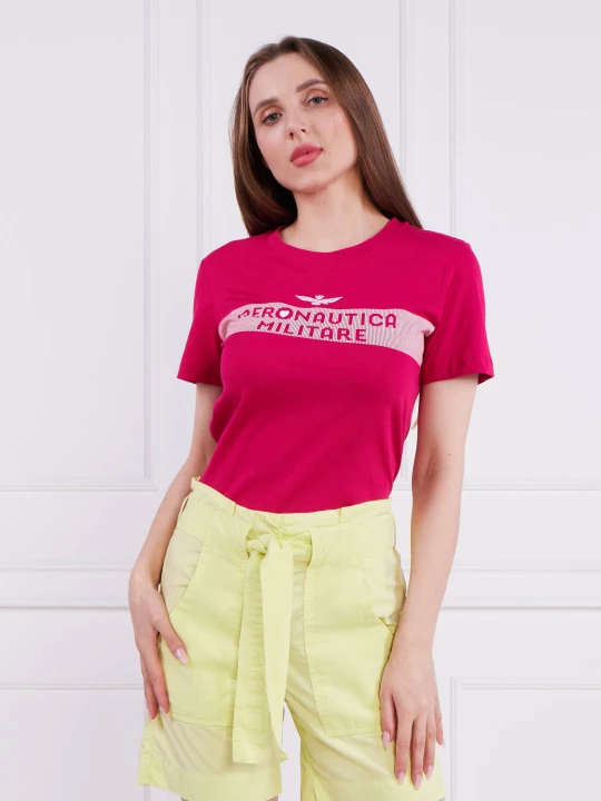 Zdjęcie produktu Aeronautica Militare T-shirt | Slim Fit różowy