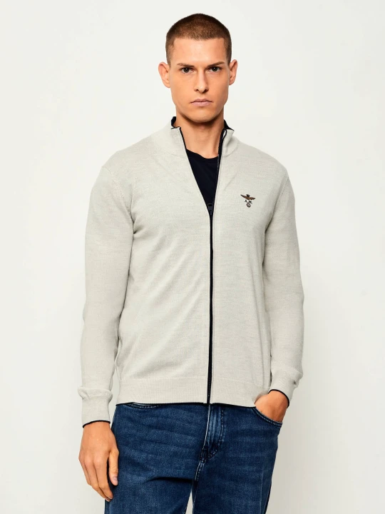 Zdjęcie produktu Aeronautica Militare Wełniany sweter | Regular Fit szary