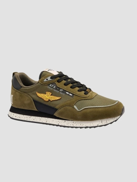 Zdjęcie produktu AERONAUTICA MILITARE Zielone sneakersy męskie, Rozmiar 43
