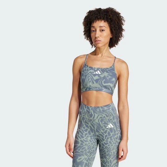 Zdjęcie produktu Aeroreact Training Light Support 3-Stripes Bra Adidas
