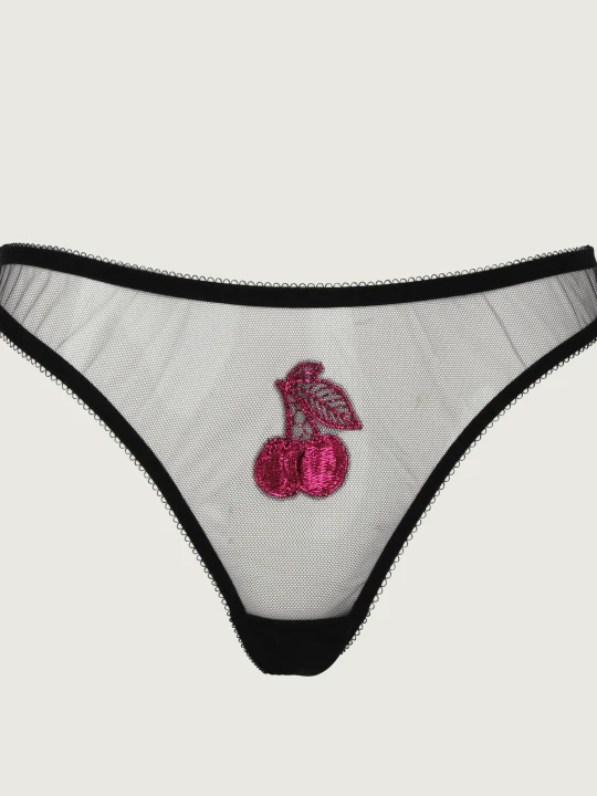Zdjęcie produktu Agent Provocateur Koronkowe stringi PERRI czarny