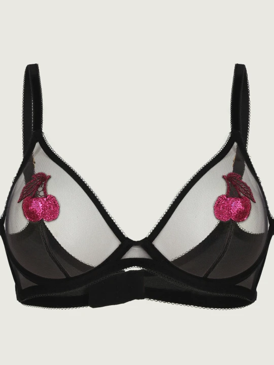 Zdjęcie produktu Agent Provocateur Koronkowy biustonosz PERRI czarny