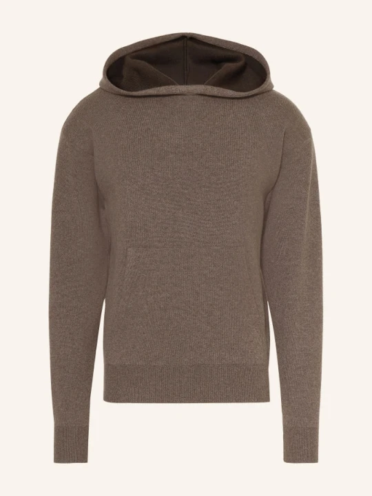 Zdjęcie produktu Agnona Bluza Z Kapturem Z Dzianiny Z Dodatkiem Kaszmiru braun