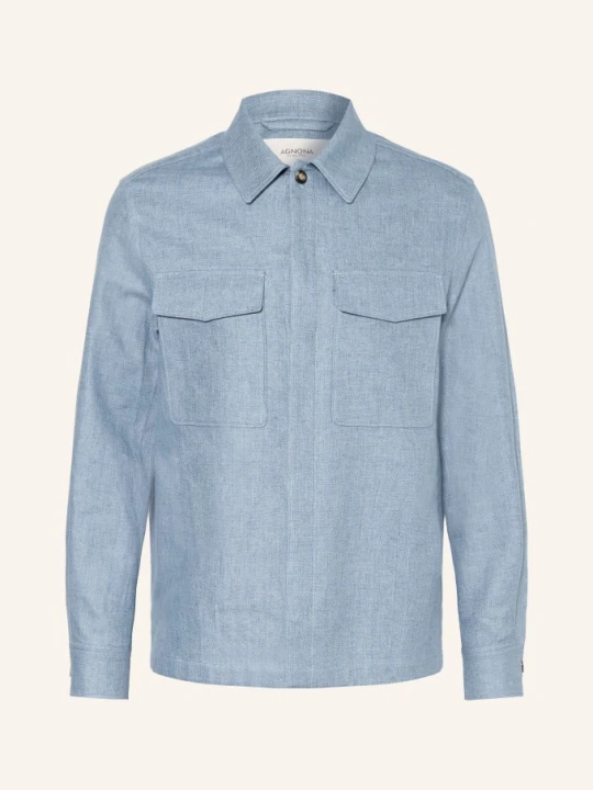 Zdjęcie produktu Agnona Kurtka Z Lnu W Stylu Jeansowym blau JASNONIEBIESKI
