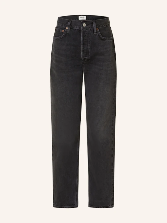 Zdjęcie produktu Agolde Jeansy Straight 90's Pinch Waist schwarz czarny