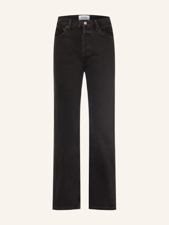Zdjęcie produktu Agolde Jeansy Straight 90's Pinch Waist schwarz vnta vanta (dk marbled blk)