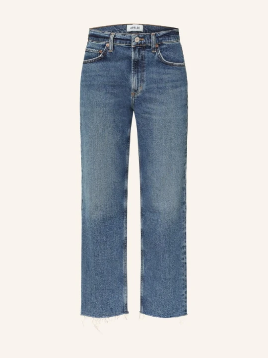 Zdjęcie produktu Agolde Jeansy Straight Valen blau solace dk vint ind cut
