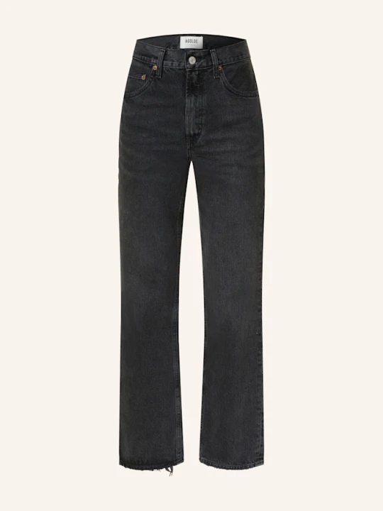 Zdjęcie produktu Agolde Jeansy Straight Valen schwarz czarny