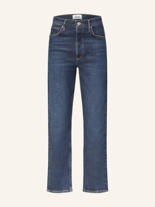Zdjęcie produktu Agolde Proste Dżinsy Riley Long blau Divided red cast indigo