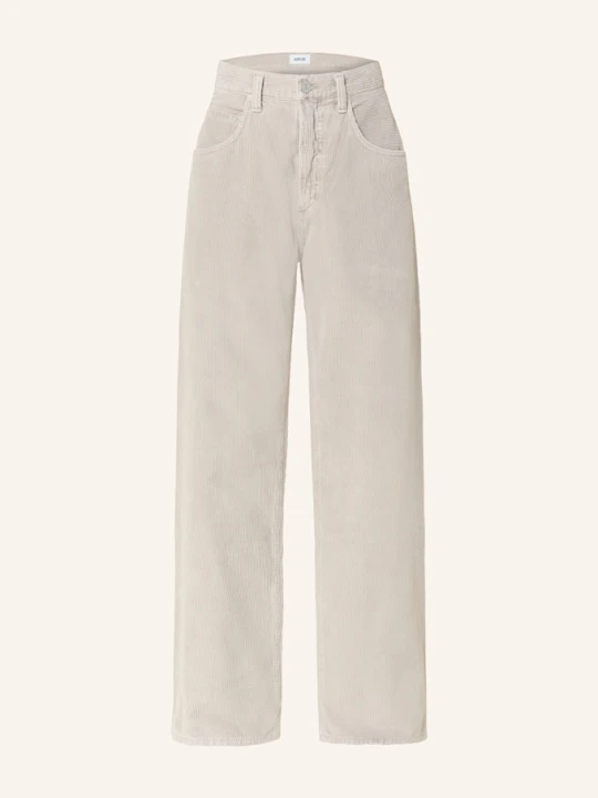 Zdjęcie produktu Agolde Spodnie Sztruksowe Regular Fit beige