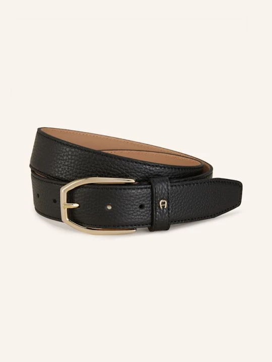 Zdjęcie produktu Aigner Pasek Skórzany Casual schwarz CZARNY