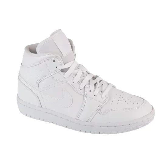 Zdjęcie produktu Air Jordan 1 Mid DV0991-111, Damskie, Białe, buty sneakers, skóra licowa, rozmiar: 35, 5