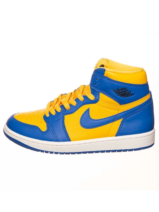 Zdjęcie produktu Air Jordan Skórzane sneakersy "1 Retro High" w kolorze żółto-niebieskim rozmiar: 36, 5