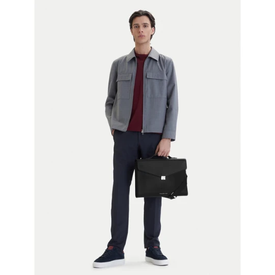 Zdjęcie produktu Aktówka Tommy Hilfiger Th Business Leather Computer Bag AM0AM14163 Czarny