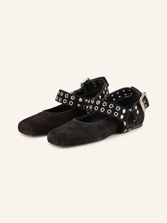 Zdjęcie produktu Alaïa Baleriny Mary Jane Z Ćwiekami schwarz CZARNY
