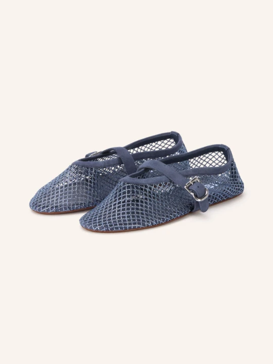 Zdjęcie produktu Alaïa Baleriny Mary Jane Z Kamieniami Ozdobnymi blau
