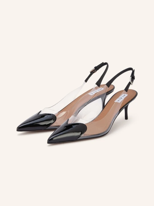 Zdjęcie produktu Alaïa Czółenka Z Odkrytą Piętą Le Coeur schwarz