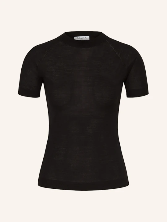 Zdjęcie produktu Alaïa Dzianinowa Koszulka schwarz CZARNY