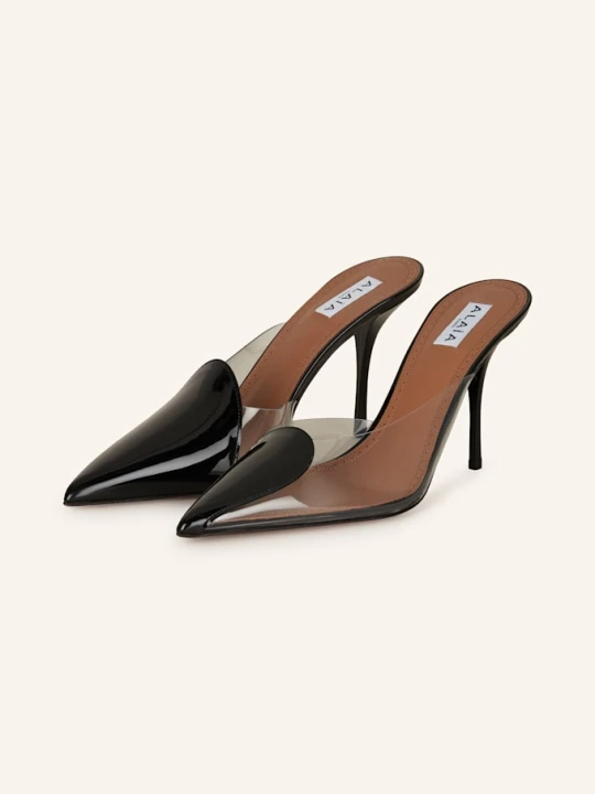 Zdjęcie produktu Alaïa Klapki Typu Mules Cœur Abstrait schwarz CZARNY