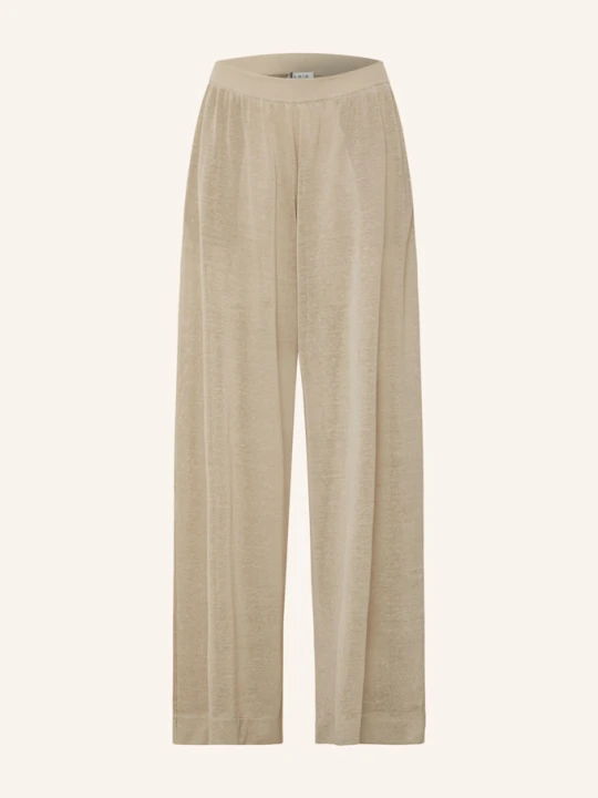 Zdjęcie produktu Alaïa Spodnie Z Dzianiny Z Lnu beige