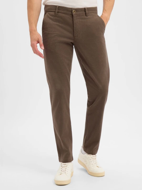 Zdjęcie produktu Alberto spodnie chino Mężczyźni Bawełna brązowy