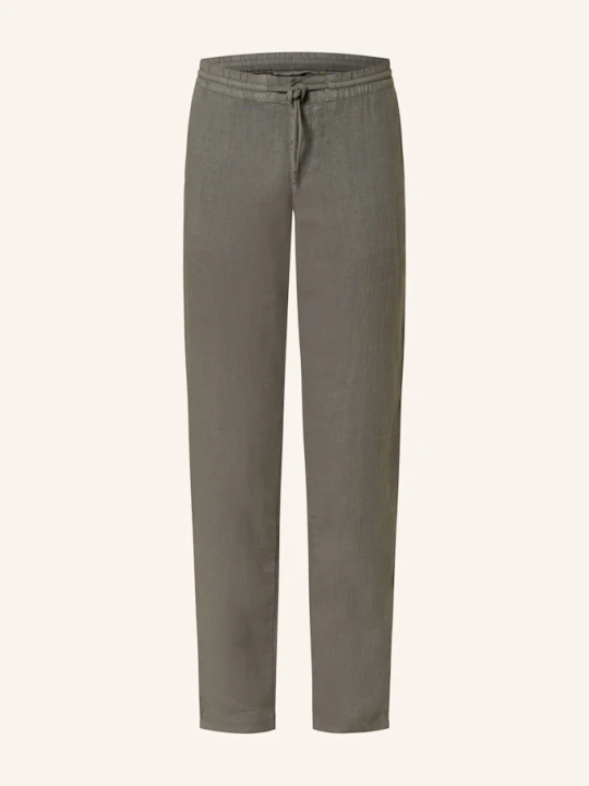 Zdjęcie produktu Alberto Spodnie Lniane House W Stylu Dresowym Tapered Fit gruen KHAKI