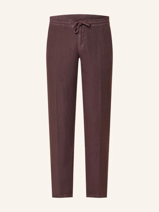 Zdjęcie produktu Alberto Spodnie Lniane House W Stylu Dresowym Tapered Fit lila