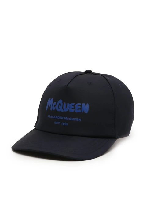 Zdjęcie produktu Alexander McQueen Bejsbolówka TONAL GRAFFITI granatowy