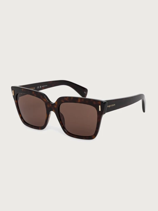 Zdjęcie produktu Alexander McQueen okulary przeciwsłoneczne damskie brązowy