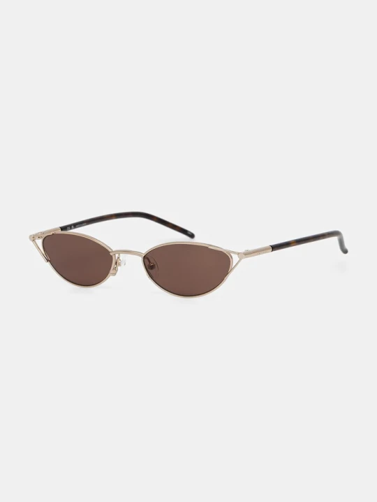 Zdjęcie produktu Alexander McQueen okulary przeciwsłoneczne kocie oczy damskie złoty